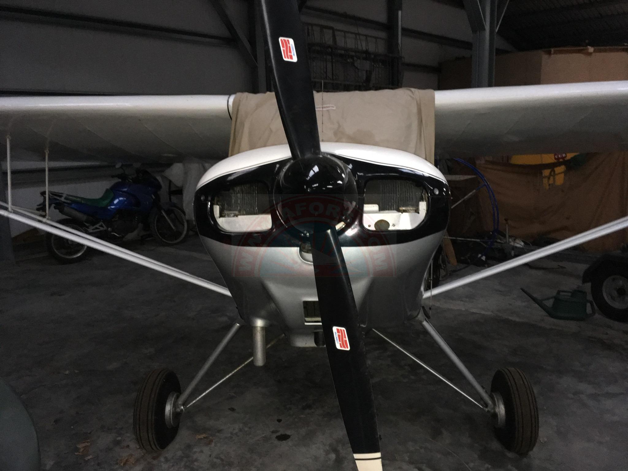 no flaps, slideslips well; 100mph cruise 